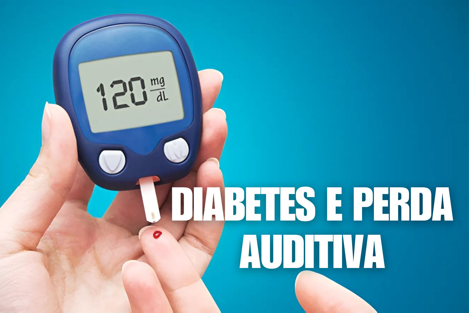 Pessoa com diabetes fazendo teste